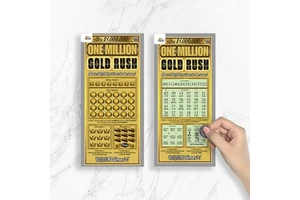 Customized Funny Surprise Reveal Announcement Scratch-off Lottery Tickets, Paper Ticket Printing Lottery Ticket Card