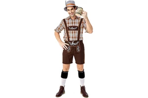 Men's Oktoberfest Costumes Traditional German Bavarian Beer Male Cosplay Halloween Octoberfest Festival Party Clothes