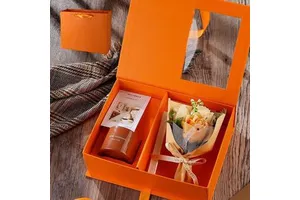 Mother's Day Gift Valentine's Day New Year Custom Logo Stainless Steel Aromatherapy Gift Box-Promotional Office Product for Mom