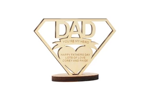 Memorial Personal Gift Handmade Diy Home Decoration Wood Crafts for Dad Mother Day Thanksgiving Day