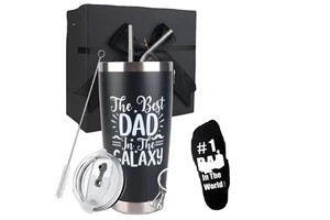 Luxury Personalized Father's Day Souvenir 20oz Stainless Steel Tumbler with Bracelet Dad Birthday Gift Box Gift Set for Men