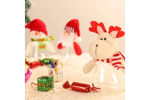 New Creative Christmas Gifts Candy Jars Christmas Decorations Santa Snowman Elk Candy Cans Wholesale