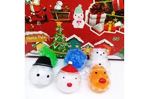 2025 New Christmas Decorations Kids and Adult Fidget Toys Soft Christmas Figurine Squeeze Toy