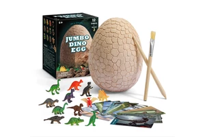 DIY CPC New Product Stem Jumbo Dino Egg Dino Boy and Girl Gifts Educational Dinosaur Eggs Dig Kit Easter Egg Toy Set for Kids
