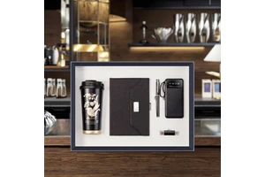 Personalized Business Gift Set for Dad Including Temperature Display Coffee Cup Gift Box USB Laptop for Father's Day Easter