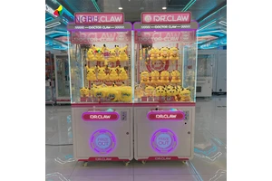 Factory Wholesale High Quality Children Plush Toys Claw Crane Machine Cool Led Light Small Mini Claw Machine