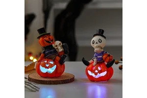 Halloween new skeleton jack-o '-lantern Halloween party decoration props gifts kindergarten decoration photo gifts