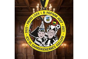 Dutch Carnival Karnevals Medal 3D Hollow Out Black Plated Soft Enamel Die Cast Zinc Alloy Bespoke Parade Souvenir Award Medals