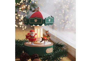 Carousel Christmas Gift Party Decor Beside Decoration Music Box Sleep Companion Children's Night Light