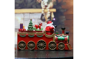 New Product Christmas Decoration Supplies Train with Music Led Light for Holiday Gifts Home Decor or Christmas Ornament