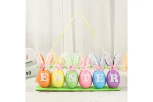 2026 Easter Rabbit Decorations Happy Easter Gifts Egg Tabletop Ornament Decoration Holiday Home Decor Sculpture Crafts Gift