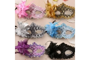 Masquerade Mask Women Venetian Ball Prom Masks Half Vintage Masks for Mardi Gras Carnival Fancy Dress Party Christmas Parties