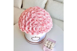 New Product Ideas Natural Flowers Preserv Rose Box Wedding Supplies Women Gifts Set Forever Flower Box