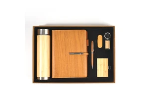 New Style Ultra-low Price, Promotion Bamboo Thermos Cup Gift Set 6 in 1 Gift Set Business Gift Set
