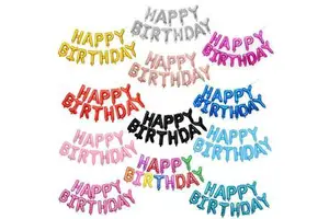 2025 Hot Selling High Quality Happy Birthday Party Banner Decoration Decorated Foil Balloon for Girls Boys Kids Adults