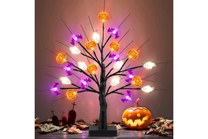 LED Light Halloween Glowing Pumpkin Ghost Kids Gift Halloween Party Decoration for Home Horror Props Supplies