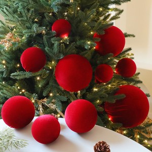 China Factory Selling Red Christmas Ball For Xmas Tree Hangings Custom Color Quality Foam Christmas Ball Decoration In Stock