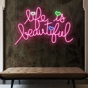 Custom Neon Sign Led Light Personalized Logo Acrylic for Business Bar Wedding Home Bedroom Indoor Shop Wall Display