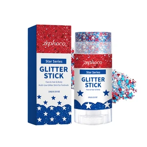 Sparkling Sequins Glitter Gel Stick Sequin Body Glitter Cosmetic Stick Hair Glitter Stick Festival Makeup for Festival Party
