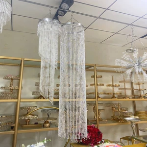 Chandelier Models Chandelier High Quality Warm White Hanging Light with Bead Curtain