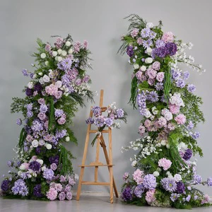 Factory Wholesale High Quality Wedding Arch Artificial Wedding Flower Arch for Aisle Entrance Church Backdrop Decoration