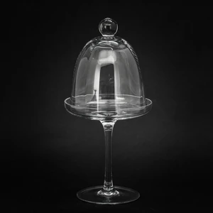 Wholesale Celebrating Decorate Cover Glass Cake Stand with Dome