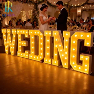 Reliable 3ft Led Marquee Letters Letter Signage Steel Led Sign for Business Proposal Party Wedding Birthday Celebration Sign