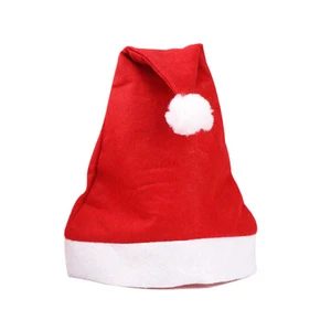 Factory Price Classic Xmas Hat Christmas New Year Holiday Party Headwear Santa Claus Hat for Kids and Adult