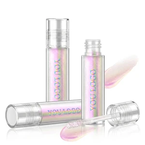 Liquid Glitter Shimmer Chameleon Holographic Metallic Multichrome Highlighter White Purple Eye Look Sparkling Quick Dry Face Eye