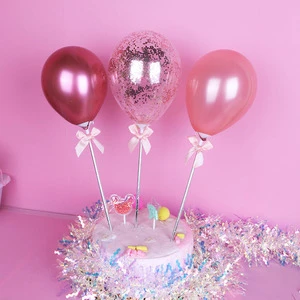 Balloon Mini Cake Topper Cake Decoration for Birthday Wedding Baby Shower Anniversary Party