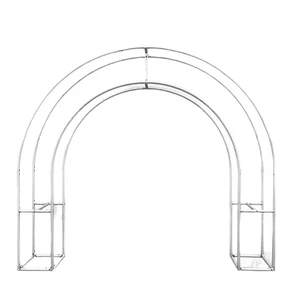 Luxury Metal Adjustable Portable Wedding Arch Stand with Removable Design Customizable Height & 6ft Width Durable Outdoor Use