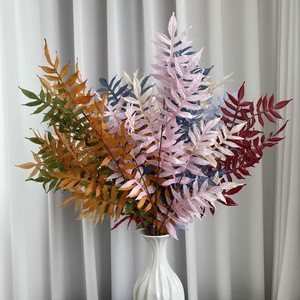 Hongheng Silk Flower Wedding Auditorium Ceiling Decoration 95cm Height Only 13 Pieces Toon Leaf Spring Leaf Washable