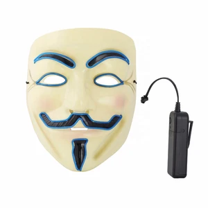 EL Wire Mask Flashing Cosplay Mask for Carnivals