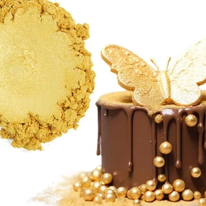 Halal Kosher Certificate Gold Dust Food Grade Pearl Pigment Powder Edible Luster Dust For Sugar Candy Cake Drinks