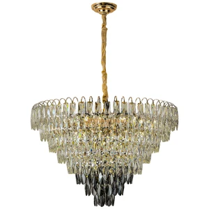 Luxury Hotel Banquet Wedding Lamp High Quality Wedding Lighting Golden Crystal Chandelier