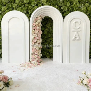 Wholesale factory direct sale of white multi-layer arched background decoration, wedding, birthday party event background props