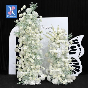 Promise Eco-friendly Luxury Wedding Flower Arch with Metal Frame and Silk Flowers Customizable Color & Size