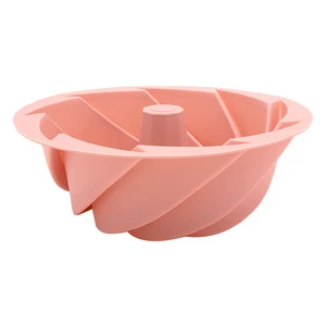 Large PC Material Silicone Whirlwind Spiral Mousse Cake Mold Commercial Use for DIY Baking Chocolate Pudding Dessert Cake Tool
