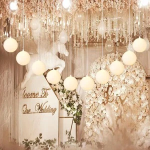WHOLESALE 10heads LED Hanging Ceiling Light Wedding Ceiling Drapes Decorations for Wedding Home Party