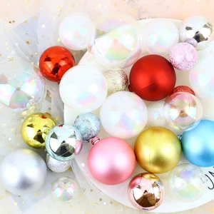 Birthday Cake Decoration Baking Colorful Fruit and Iridescent Crystal Balls Transparent Round Model 00661