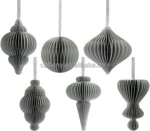 6pcs Per Set Christmas Ball & Tree Ornaments Wall Paper Home Decoration Home Decor Accessories