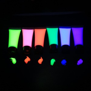 Customized Color Neon UV Water Activated Liquid Face Paint Glow in Dark for Fluo Moon Party