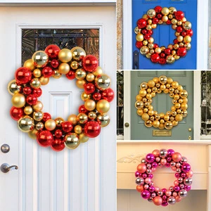 Duoyou New Design Christmas Ball Wreath Hot Sale New Design 35cm Christmas Wreath