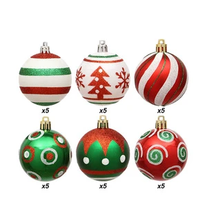 Hot Sale Christmas Tree Balls Xmas Party Decoration Hanging Supplies Baubles New Years Balls Christmas Ball and Tree Ornaments