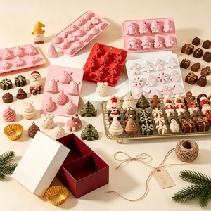Christmas Tree Silicone Mold Chocolate Mousse Food Grade Easy Release Design For Cake Bakery Wholesale OEM Factory