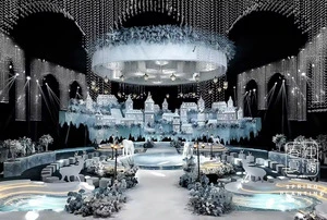 Lighting Design Wedding Supplies Ceiling Decoration Veil Wedding Stage Banquet Wedding Hall