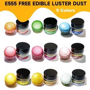Hot Sale Mica Free Edible Glitter Food Grade Wholesale Edible Shimmer Glitter Edible Luster Dust For Cake Decoration Macarons