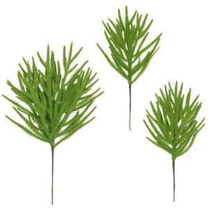 18 Inch Christmas Pine Branches Artificial Christmas Green Branches DIY Xmas for Christmas Tree Indoor Outdoor Home Decorations