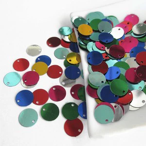 6mm to 30mm Diy Garment Accessories Party Material Round Christmas Sequins Confetti Glitter Colorful Pvc Sequins With a Hole