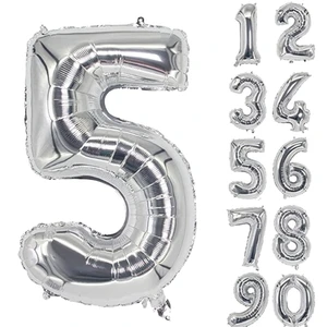 40Inch High Quality Foil Number Wedding Party Decoration Birthday Aluminum Digital Balloons